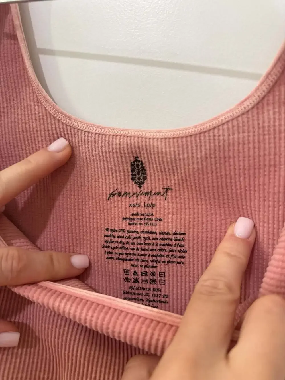 Free People FP Movement Ribbed Seamless Crop Tank Top